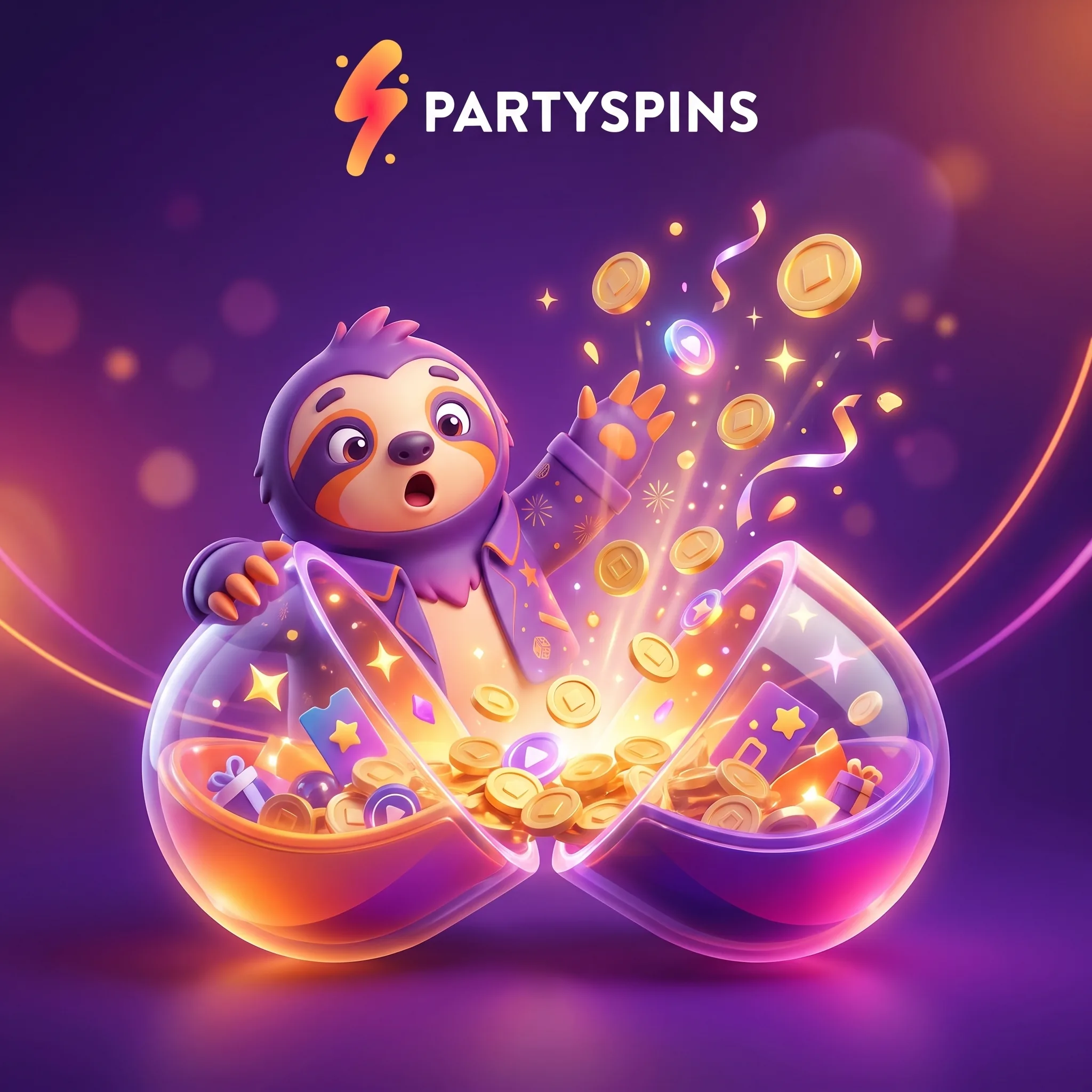 PartySpins welcome bonus artwork
